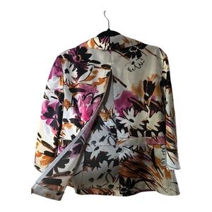 Alex Evenings Multicolor Floral Blouse